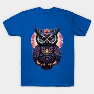 Owl Dia De Los Muertos T-Shirt